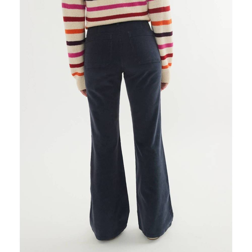NEW MARINE LAYER bridget corduroy flare jeans in india ink - Picture 2 of 6